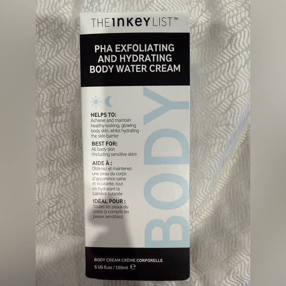The Inkey List Other - The Inkey List PHA Exfoliating and Hydrating Body Water Cream - New and Sealed